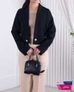 کت کراپ زنانه جلو دکمه BENITA - Image 4