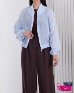 شومیز بامبر جلوزیپ نگین دار AZ - Image 5