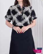 شومیز مجلسی یقه چین دار بندی MANA - Image 5