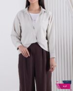 شومیز زنونه دو تیکه سیلک SADAF/DIOR - Image 5