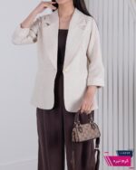 کت تک اسپرت زنانه لینن یقه انگلیسی BENITA - Image 5
