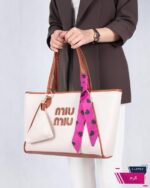 کیف زنونه بزرگ مغزی دوزی MIU MIU 1340 - Image 6