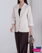 کت تک اسپرت زنانه لینن یقه انگلیسی BENITA - Image 7