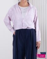 شومیز زنونه دو تیکه راه راه طرحدار SADAF - Image 4
