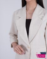 کت تک اسپرت زنانه لینن یقه انگلیسی BENITA - Image 8