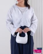 شومیز زنونه دو تیکه راه راه طرحدار SADAF - Image 3