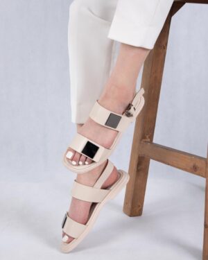 صندل زنونه چسبی سگک مربع ZARA