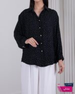 شومیز زنونه حریر خال دار ARAS - Image 2