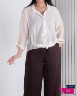 شومیز زنونه پری شیشه ای پایین گره CHOICE - Image 2