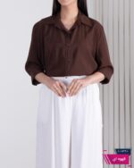 شومیز زنونه اسلپ بغل چاک WHITE - Image 2