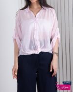 شومیز زنونه پری شیشه ای پایین گره CHOICE - Image 13