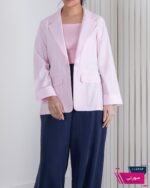 کت اسپرت زنونه لینن جیب پاکتی ZARA - Image 4
