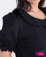 نیم تنه نوار گیپور دکمه قلبی BENITA - Image 3