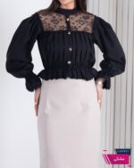 کراپ مجلسی زنانه شکوفه ای BENITA - Image 3