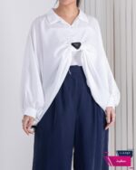 کراپ شومیز خفاشی  OXEGEN/PRADA - Image 4