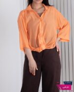 شومیز زنونه پری شیشه ای پایین گره CHOICE - Image 4