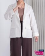 کت اسپرت زنونه لینن جیب پاکتی ZARA - Image 3