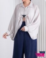 کراپ شومیز خفاشی  OXEGEN/PRADA - Image 5