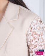 کت مجلسی زنونه خرجکار دانتل تک دکمه TAFFETA - Image 5