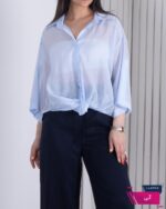 شومیز زنونه پری شیشه ای پایین گره CHOICE - Image 5