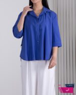 شومیز زنونه اسلپ بغل چاک WHITE - Image 8