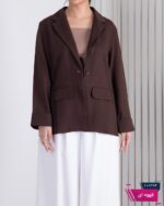 کت اسپرت زنونه لینن جیب پاکتی ZARA - Image 2