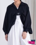 کراپ شومیز خفاشی  OXEGEN/PRADA - Image 6