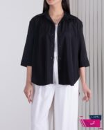 شومیز زنونه اسلپ بغل چاک WHITE - Image 7