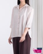 شومیز زنونه اسلپ بغل چاک WHITE - Image 5