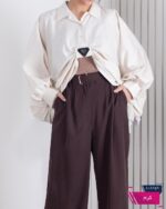 کراپ شومیز خفاشی  OXEGEN/PRADA - Image 8