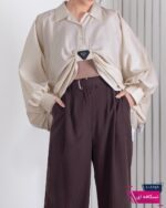 کراپ شومیز خفاشی  OXEGEN/PRADA - Image 9