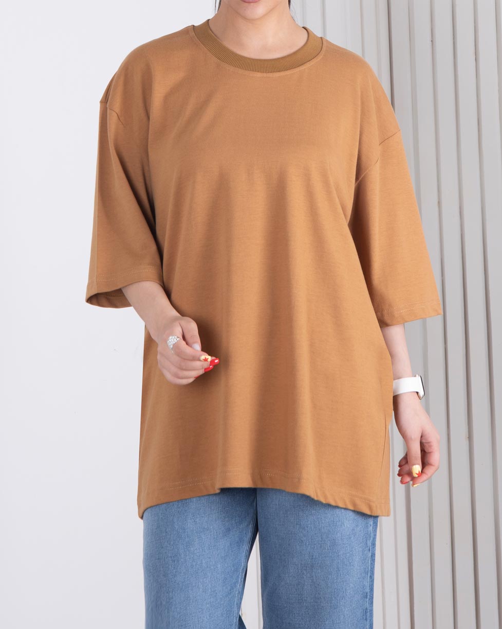 108087 تیشرت دخترونه یقه کش HANIWA - Image 1