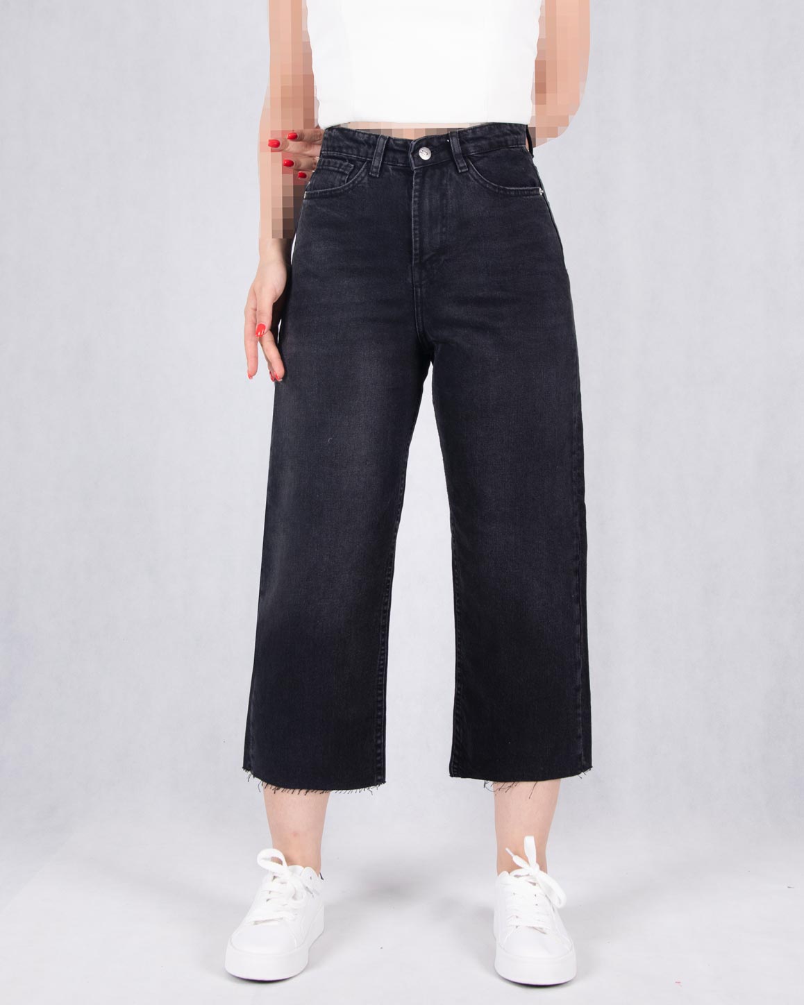 107876 شلوار جین دخترونه رگولار دمپاکاتTHREEJEANS/22697 - Image 1